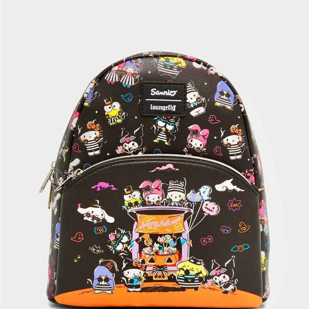 Hello Kitty & Friends Halloween Loungefly Mini Backpack Bag